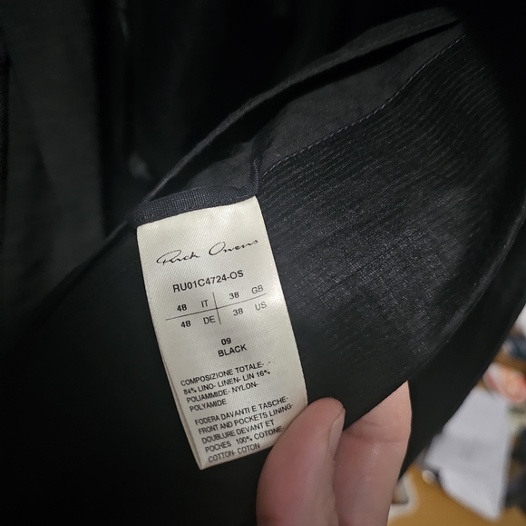 Rick Owens men blazer - Picture 3 of 5
